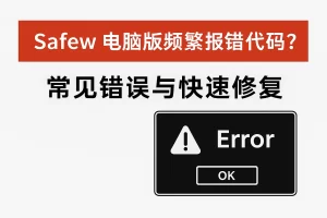 Safew电脑版频繁报错代码？常见错误与快速修复？