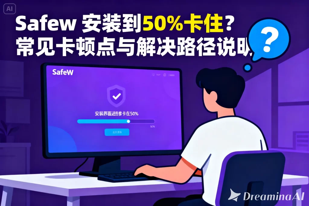 Safew 安装到 50% 卡住？常见卡顿点与解决路径说明